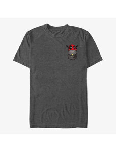 Koszulka męska Merch Marvel Deadpool - Deadpool Cutie Pie Unisex T-Shirt Dark Heather Grey