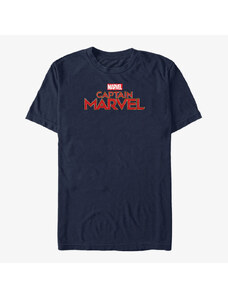 Koszulka męska Merch Captain Marvel: Movie - Captain Marvel Logo Unisex T-Shirt Navy Blue