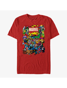 Koszulka męska Merch Marvel Avengers Classic - Entire Cast Unisex T-Shirt Red