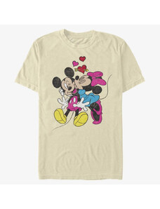Koszulka męska Merch Disney Classics Mickey Mouse - MICKEY MINNIE LOVE Unisex T-Shirt Natural