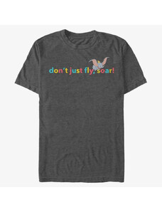 Koszulka męska Merch Disney Classics Dumbo - color fly Unisex T-Shirt Dark Heather Grey