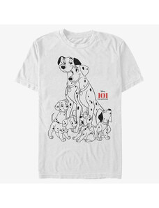 Koszulka męska Merch Disney Classics 101 Dalmatians - Dog Pile Unisex T-Shirt White