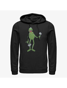 Męska bluza z kapturem Merch Disney Classics Muppets - Big Kermit Unisex Hoodie Black