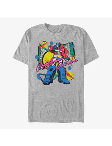Koszulka męska Merch Hasbro Vault Transformers - Eighties Optimus Unisex T-Shirt Heather Grey