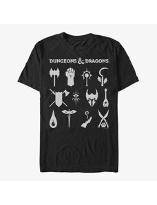 Koszulka męska Merch Dungeons & Dragons - Dungeon Classes Unisex T-Shirt Black