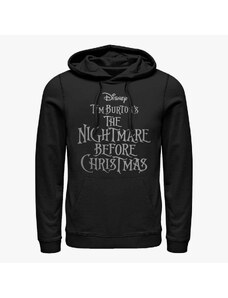 Męska bluza z kapturem Merch Disney Classics Nightmare Before Christmas - Logo Unisex Hoodie Black