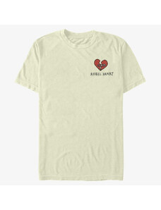 Koszulka męska Merch Disney Classics DNCA - REBEL HEART Unisex T-Shirt Natural