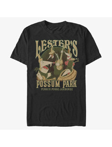 Koszulka męska Merch Disney Classics A Goofy Movie - Lesters Possum Park Unisex T-Shirt Black