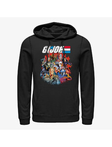 Męska bluza z kapturem Merch Hasbro G.I. Joe - Retro Vs Group Unisex Hoodie Black