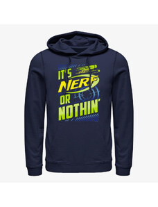 Męska bluza z kapturem Merch Hasbro Vault Nerf - Nerf or Nuthin Unisex Hoodie Navy Blue