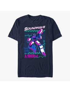 Koszulka męska Merch Hasbro Vault Transformers - Soundwave Retro Unisex T-Shirt Navy Blue