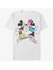 Koszulka męska Merch Disney Classics Mickey Classic - ENDLESS LOVE Unisex T-Shirt White