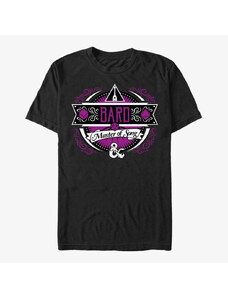 Koszulka męska Merch Dungeons & Dragons - Bard Label Unisex T-Shirt Black