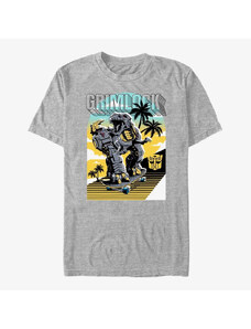 Koszulka męska Merch Hasbro Vault Transformers - Grimlock Skater Unisex T-Shirt Heather Grey