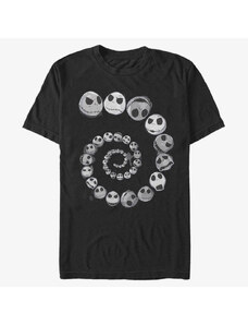 Koszulka męska Merch Disney Classics Nightmare Before Christmas - Jack Emotions Spiral Unisex T-Shirt Black