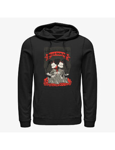 Męska bluza z kapturem Merch Disney Classics Mickey & Friends - Mickey Hello Darling Unisex Hoodie Black