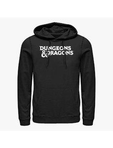 Męska bluza z kapturem Merch Dungeons & Dragons - Stacked Logo Unisex Hoodie Black