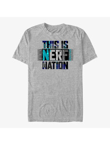 Koszulka męska Merch Hasbro Vault Nerf - This Is Nerf Nation Unisex T-Shirt Heather Grey
