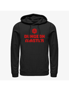 Męska bluza z kapturem Merch Dungeons & Dragons - DUNGEON MASTER DISTRESSED Unisex Hoodie Black
