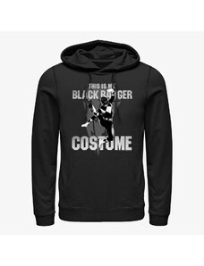 Męska bluza z kapturem Merch Hasbro Vault Power Rangers - Black Ranger Costume Unisex Hoodie Black