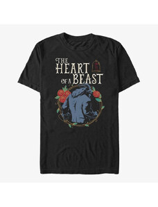 Koszulka męska Merch Disney The Beauty And The Beast - HEART OF A BEAST Unisex T-Shirt Black