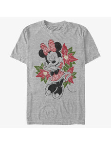 Koszulka męska Merch Disney Mickey Classic - Christmas Fairisle Minnie Unisex T-Shirt Heather Grey