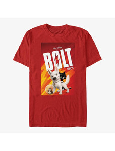 Koszulka męska Merch Disney Bolt - Bolt Poster Unisex T-Shirt Red