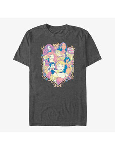 Koszulka męska Merch Disney Princesses - Princess Sheild Unisex T-Shirt Dark Heather Grey