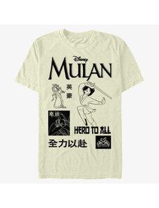 Koszulka męska Merch Disney Mulan - Mulan Grid Unisex T-Shirt Natural