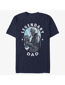 Koszulka męska Merch Star Wars: The Mandalorian - Legendary Dad Men's T-Shirt Navy Blue