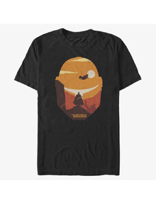 Koszulka męska Merch Star Wars: The Mandalorian - Dark Saber Poster Men's T-Shirt Black