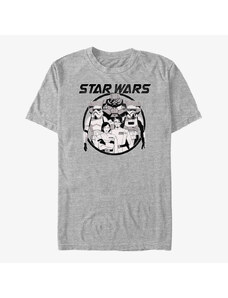 Koszulka męska Merch Star Wars: Visions - Dark Side Anime Men's T-Shirt Heather Grey