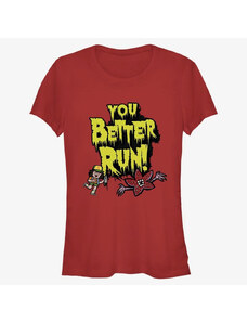 Koszulka damska Merch Netflix Stranger Things - Better Run Women's T-Shirt Red