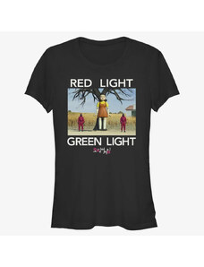 Koszulka damska Merch Netflix Squid Game - Red Light Green Light Women's T-Shirt Black