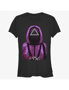 Koszulka damska Merch Netflix Squid Game - Triangle Guy Women's T-Shirt Black