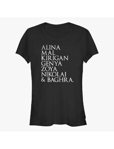 Koszulka damska Merch Netflix Shadow and Bone - Shadow and Bone Character Stack Women's T-Shirt Black