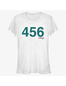 Koszulka damska Merch Netflix Squid Game - Costume 456 Women's T-Shirt White