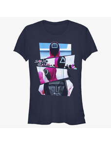Koszulka damska Merch Netflix Squid Game - Masked Markers Women's T-Shirt Navy Blue