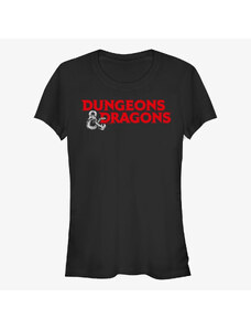Koszulka damska Merch Hasbro Dungeons & Dragons - Rendered Logo Women's T-Shirt Black