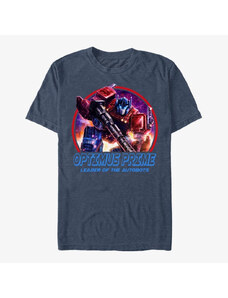 Koszulka męska Merch Hasbro Transformers - Optimus Lockup Men's T-Shirt Vintage Heather Navy