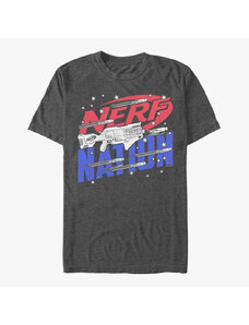 Koszulka męska Merch Hasbro Vault Nerf - Nerf Nation Men's T-Shirt Dark Heather Grey