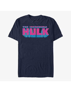 Koszulka męska Merch Marvel - Neon Hulk Men's T-Shirt Navy Blue