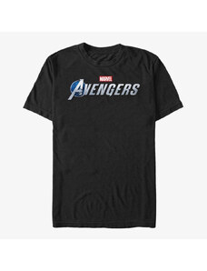 Koszulka męska Merch Marvel Avengers Classic - Avengers Game Brick Logo Men's T-Shirt Black