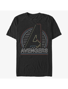 Koszulka męska Merch Marvel Avengers Classic - Neon Avengers Men's T-Shirt Black