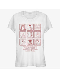 Koszulka damska Merch Netflix Stranger Things - Season One Line Women's T-Shirt White
