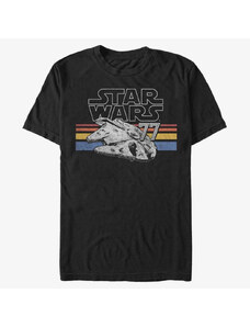 Koszulka męska Merch Star Wars: Classic - Falcon Stripes Black