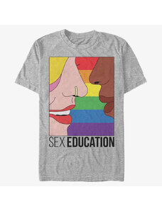Koszulka męska Merch Netflix Sex Education - Sex Ed Kiss Heather Grey