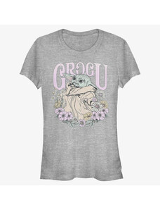 Koszulka damska Merch Star Wars: The Mandalorian - Springtime for Grogu Women's T-Shirt Heather Grey