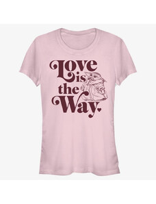 Koszulka damska Merch Star Wars: The Mandalorian - Love Is Grogu Women's T-Shirt Light Pink
