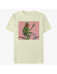 Koszulka męska Merch Disney Classics Muppets - Biking Kermit Unisex T-Shirt Natural